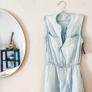 Light denim sleeveless dress